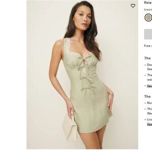 Reformation Reia 100% Linen Dress